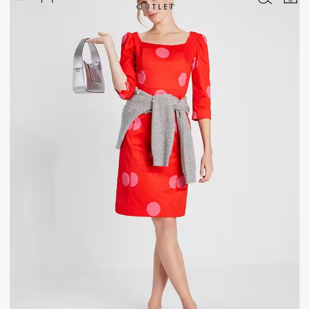 Kate Spade NWT Giant Dot Faille Sheath size 00